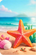 Beach starfish