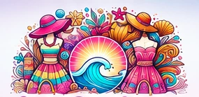 Salty Bay Creations colorful coastal logo